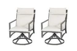 Backyard Creations® Rainier Swivel Dining Chairs- 2 Pack