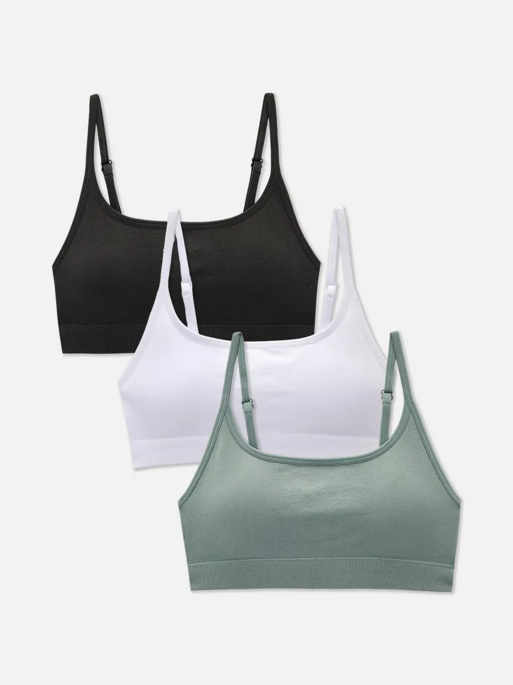 3-Pack Seamless Bralettes