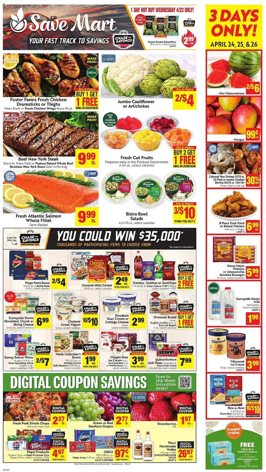 Weekly ad Save Mart weekly ad from April 22 to April 28 2026 - Page 1