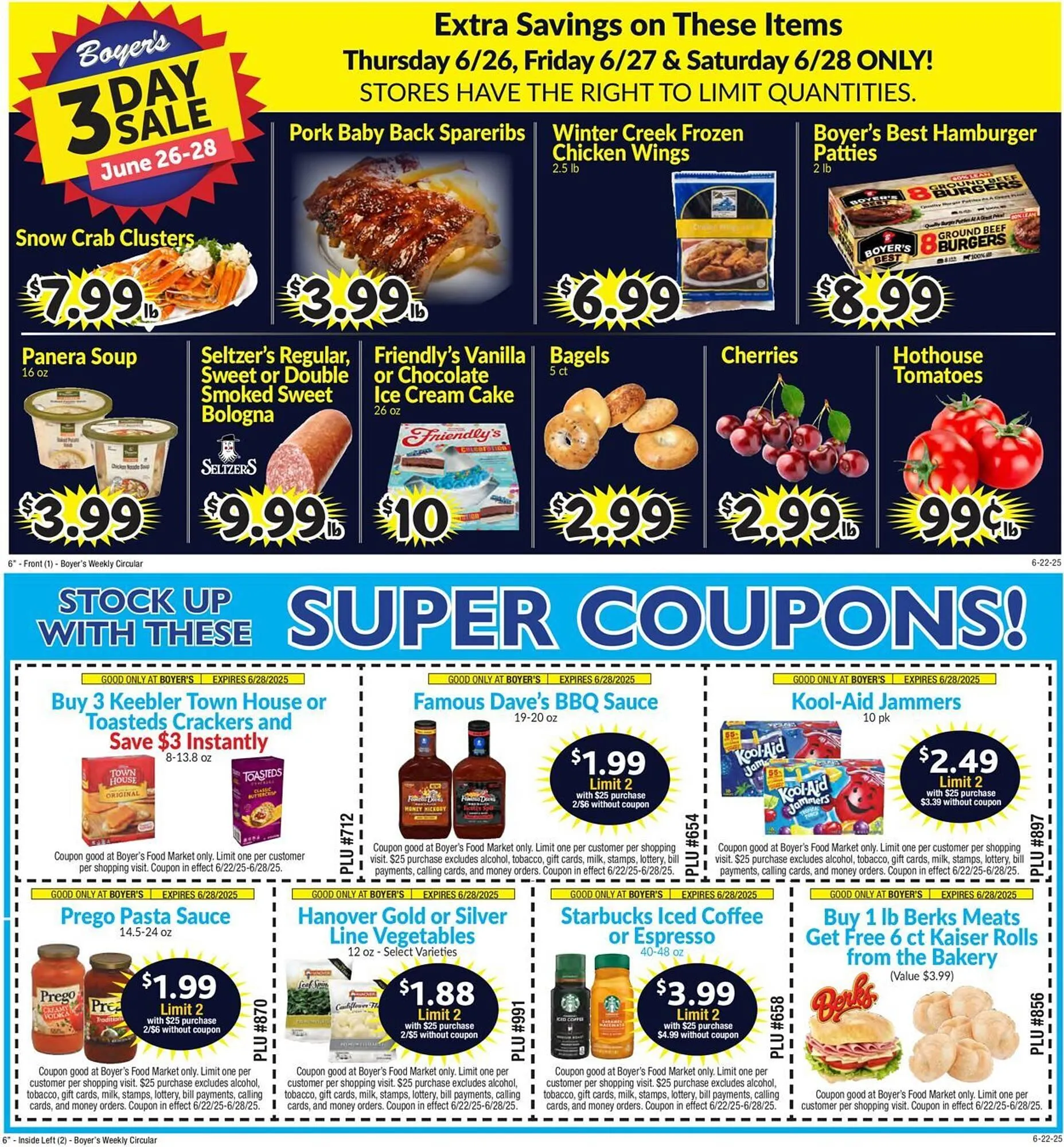 Boyers Food Markets Weekly Ad - 1