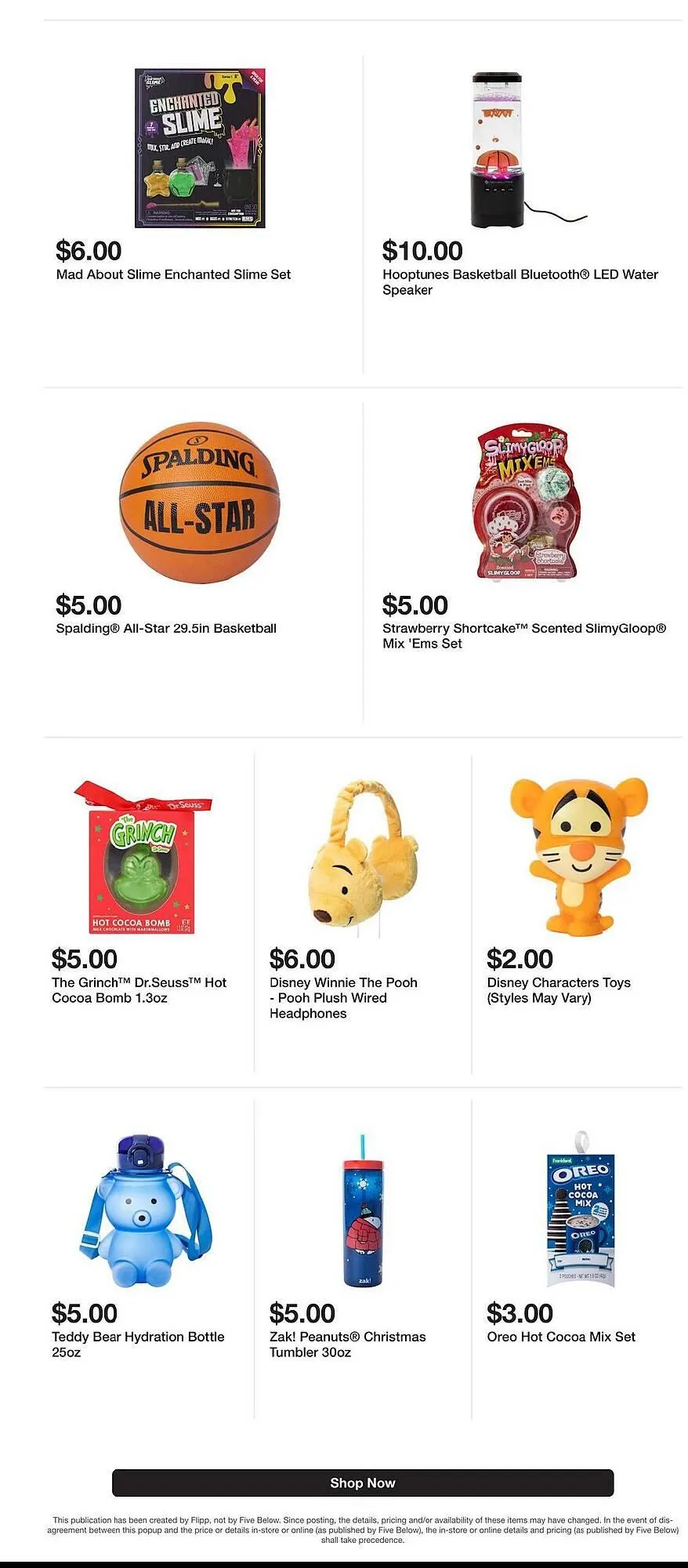 Weekly promotion Five Below weekly ad spanning from December 2 to December 8 2025 - Page 9 for Catalogue 365