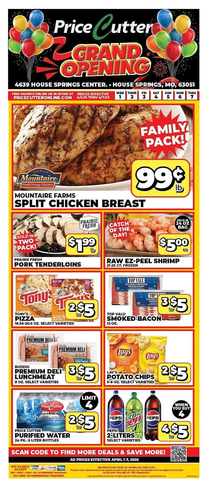 Weekly ad Price Cutter weekly ad from April 1 to April 7 2026 - Page 1