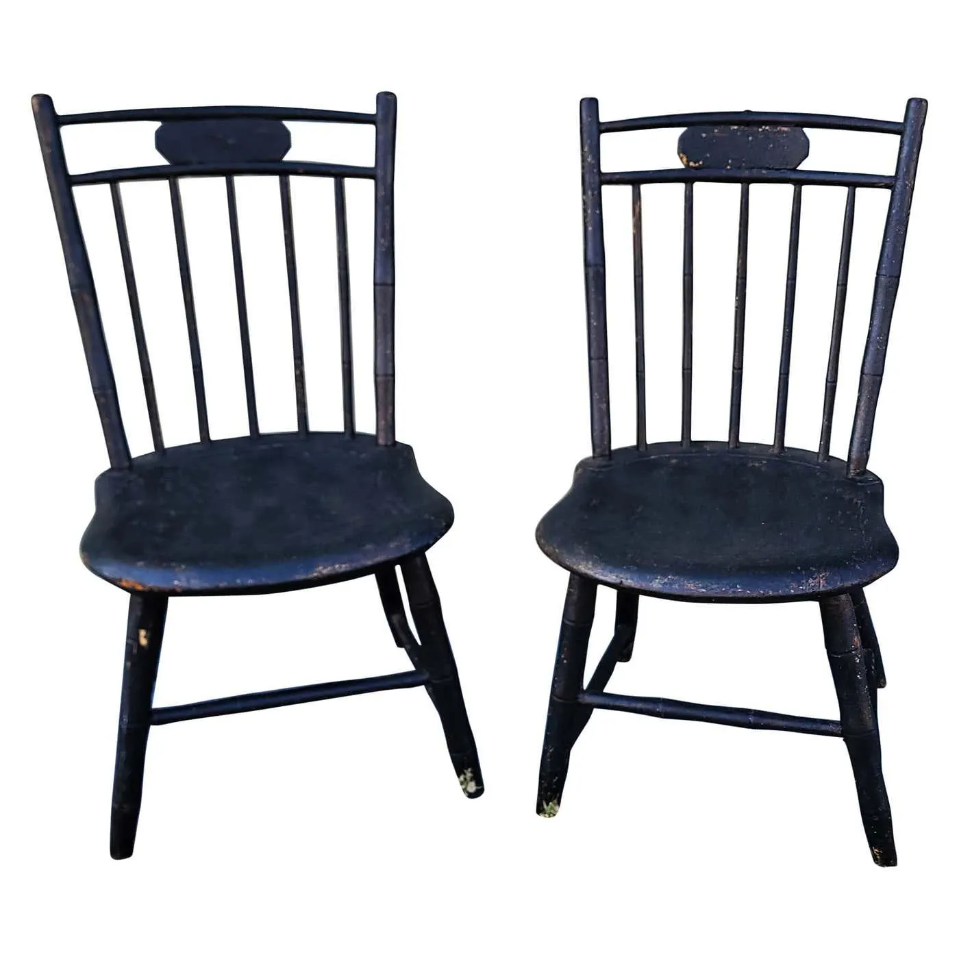 19Thc Children's Windsor Chairs in Original Paint
