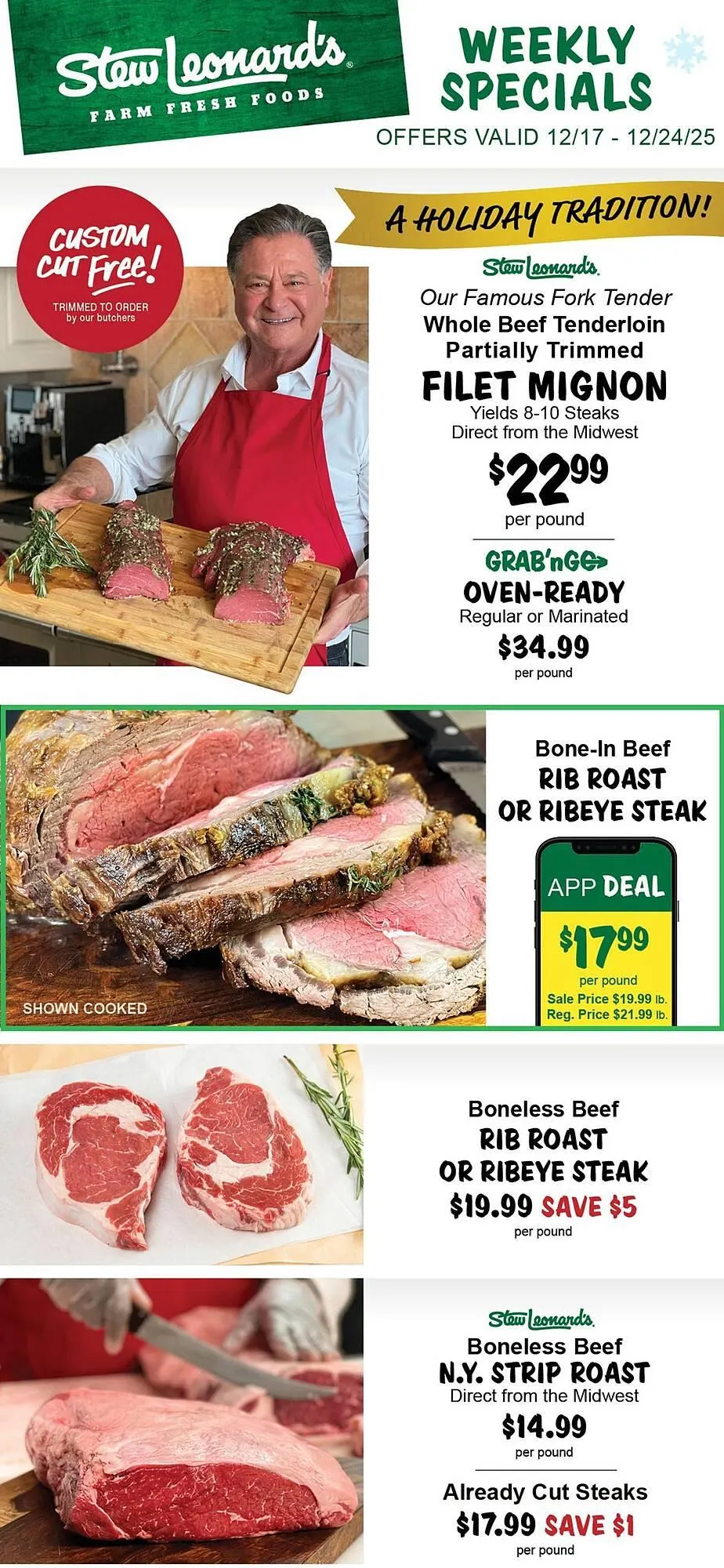 Weekly ad Stew Leonard's flyer from December 17 to December 24 2025 - Page 1