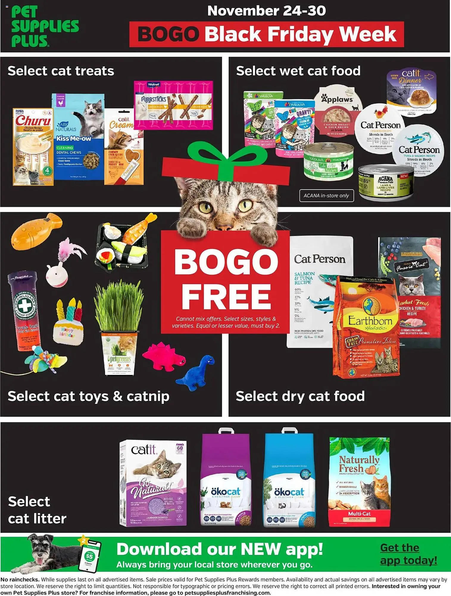 Weekly promotion Pet Supplies Plus flyer spanning from November 24 to November 30 2025 - Page 4 for Catalogue 365