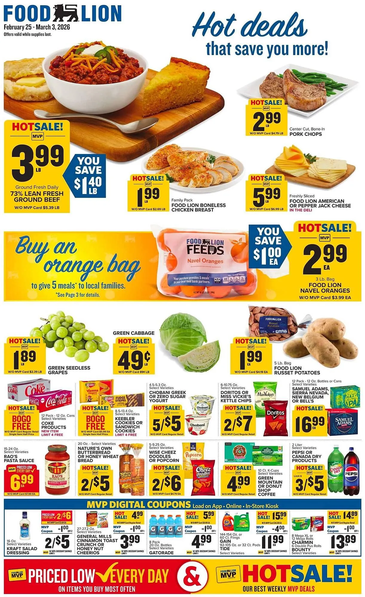 Weekly ad Food Lion weekly ad from February 25 to March 3 2026 - Page 1
