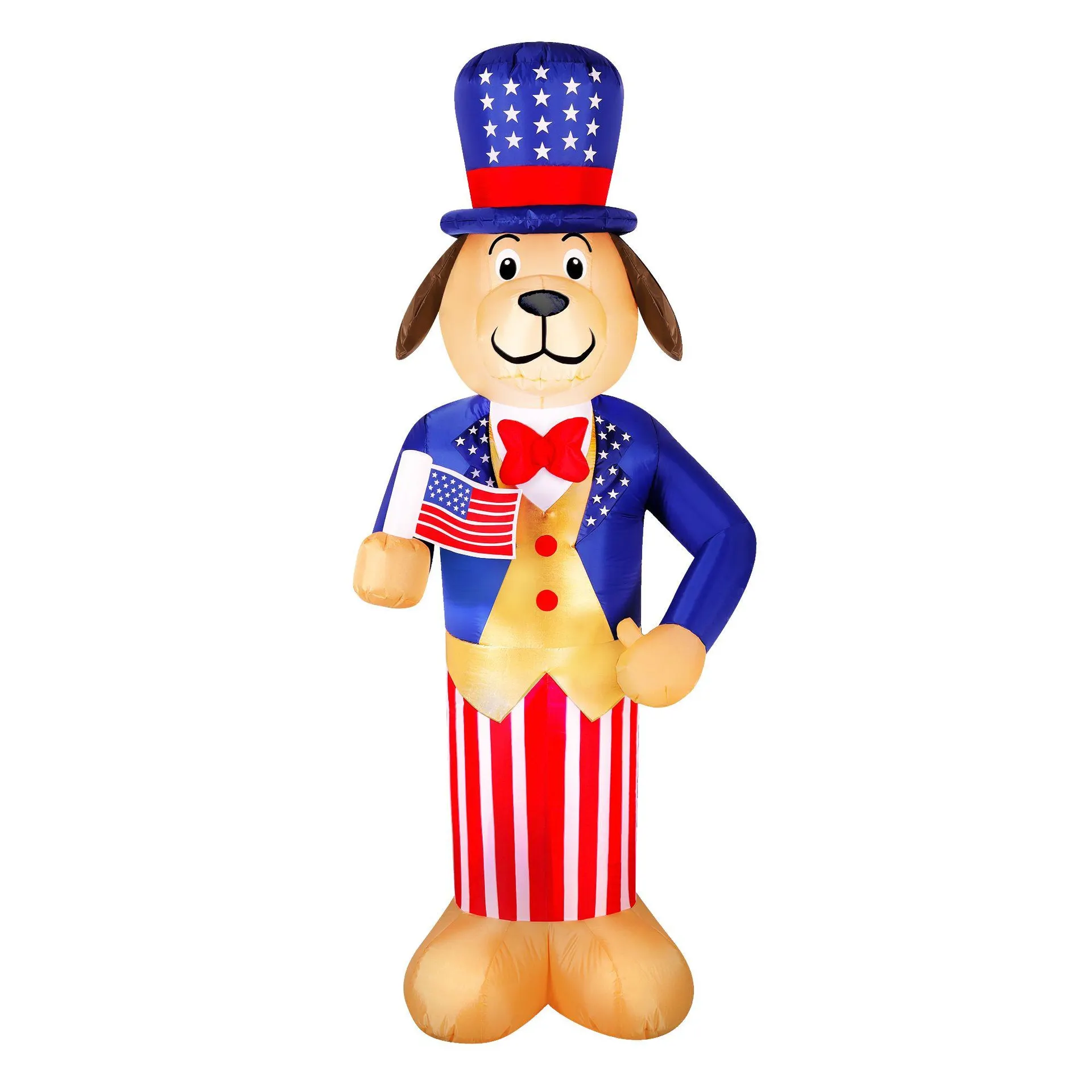 Airflowz Occasions Inflatable 4th of July Dog 7' Tall