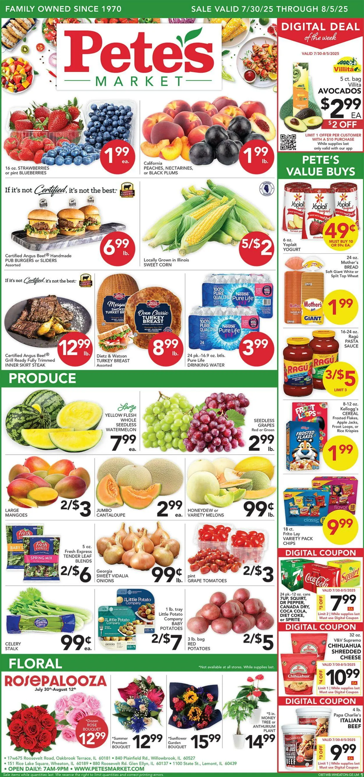 Weekly ad Pete's Fresh Market Current weekly ad from July 30 to August 5 2025 - Page 1