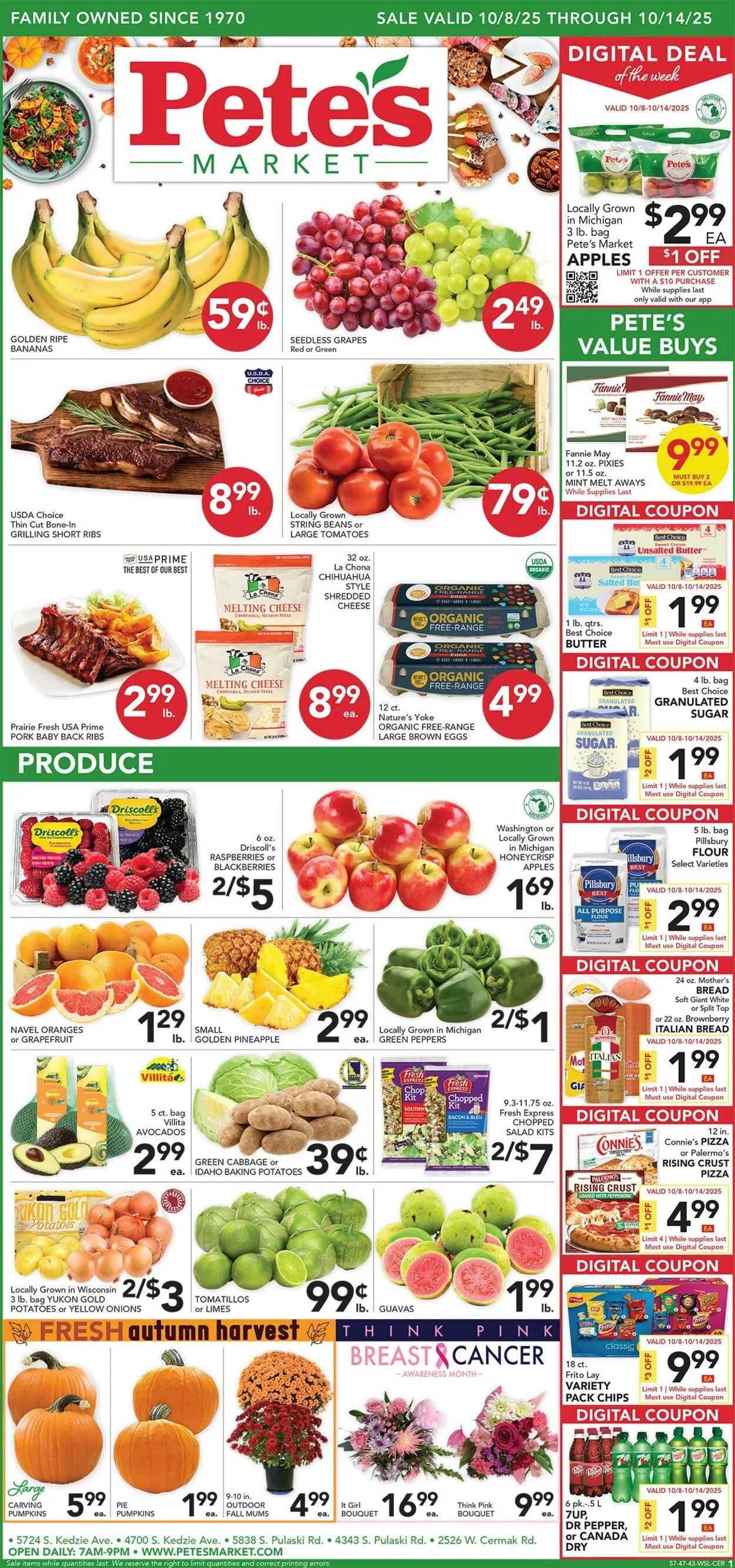 Weekly ad Pete's Fresh Market Current weekly ad from October 1 to October 7 2025 - Page 1