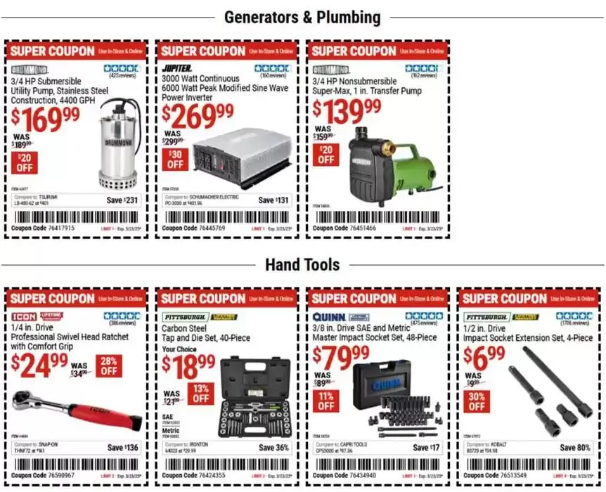 Weekly ad Harbor Freight Tools weekly ad from March 10 to March 23 2025 - Page 4