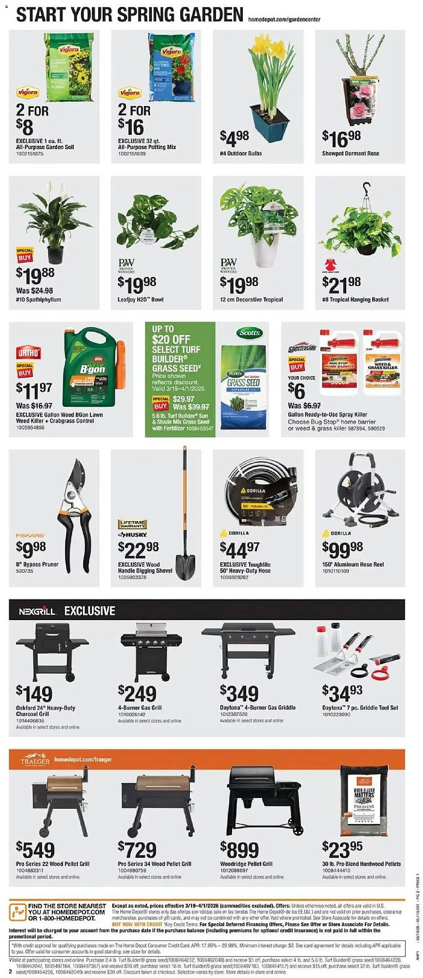 Weekly ad The Home Depot flyer from March 19 to April 1 2026 - Page 2