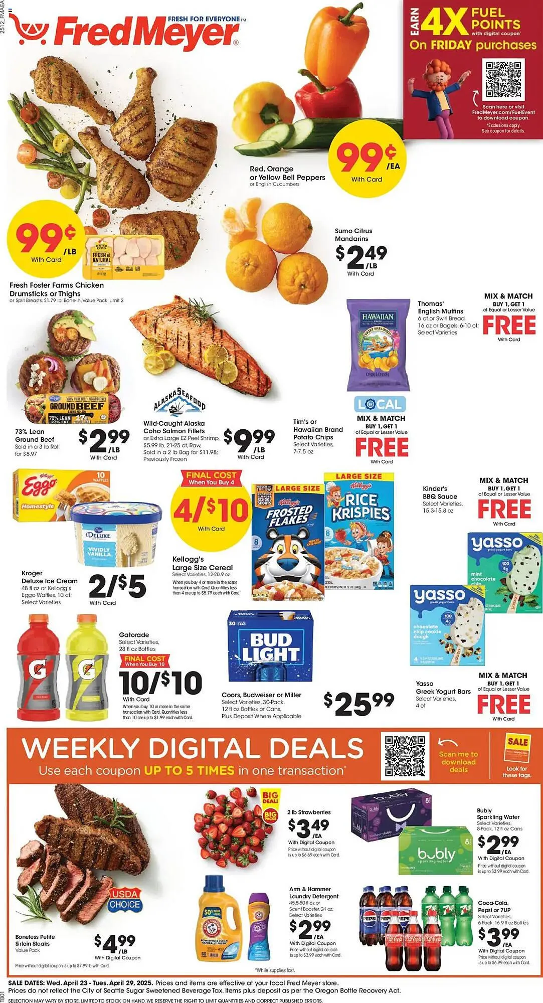 Weekly ad Fred Meyer Weekly Ad from April 23 to April 29 2025 - Page 1