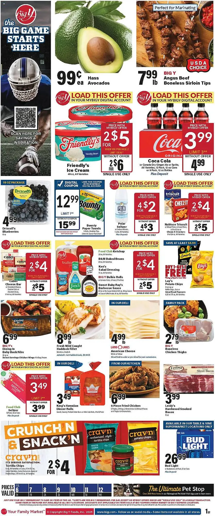 Weekly ad Big Y Weekly Ad from February 6 to February 12 2025 - Page 1