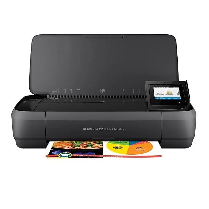 HP OfficeJet 250 Portable Wireless Color All-In-One Inkjet Printer,
