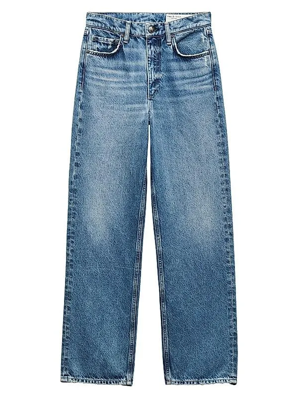 Shea High-Rise Straight-Leg Jeans