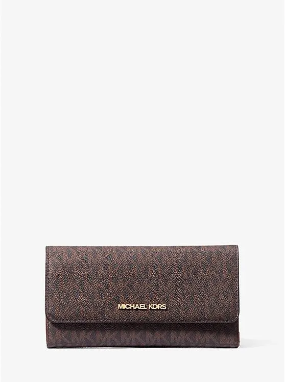 Jet Set Large Logo Trifold Wallet