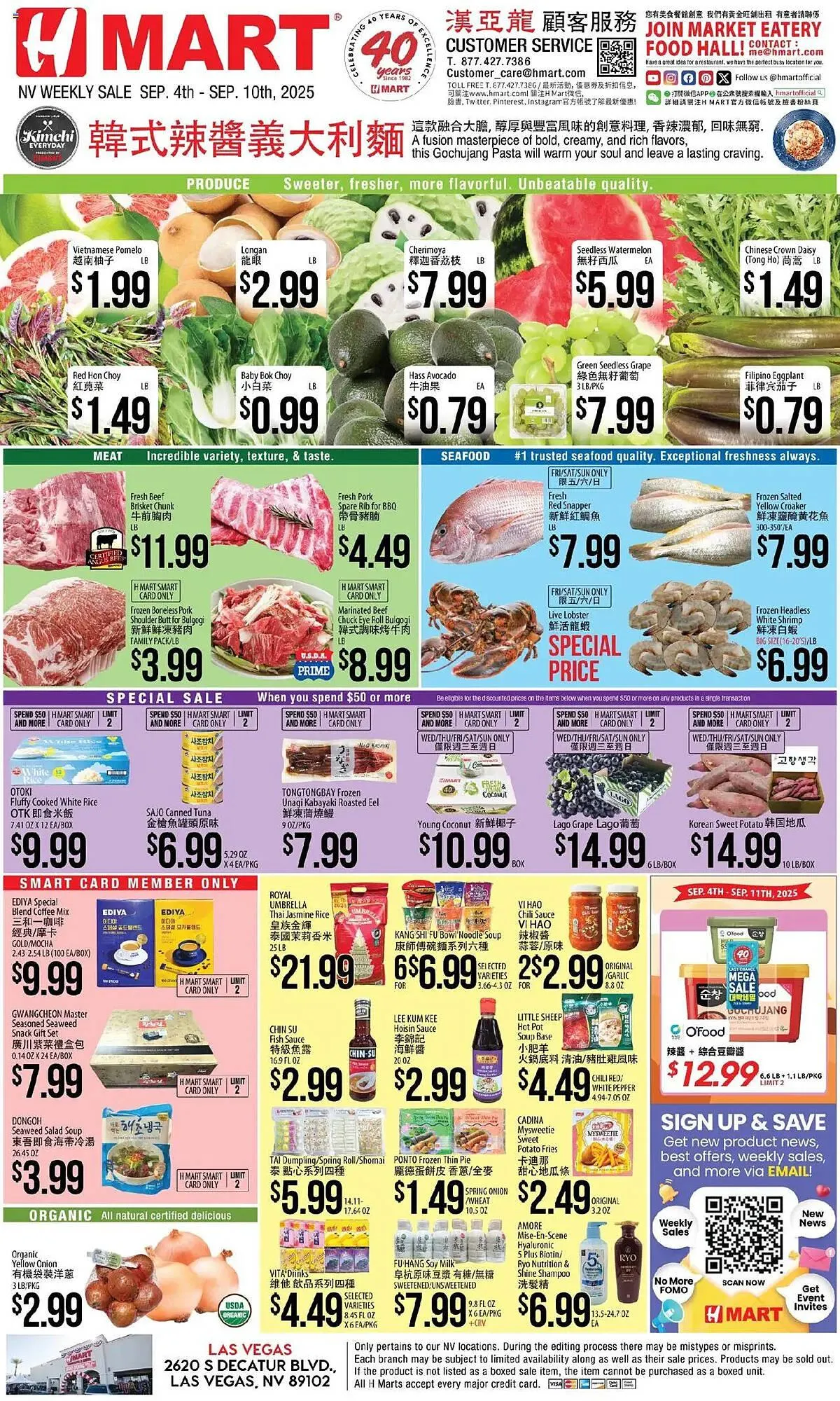Weekly ad Hmart weekly ad from September 4 to September 10 2025 - Page 1