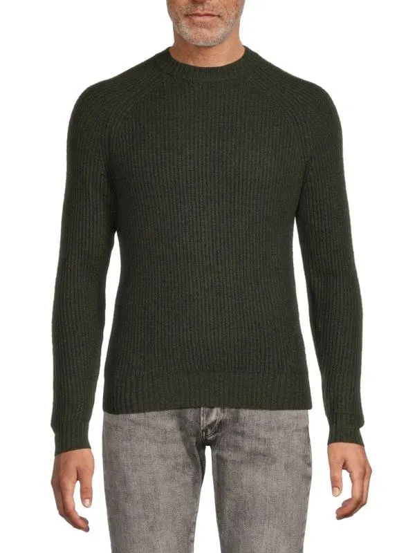 Luxe Ribbed Wool & Cashmere Sweater
