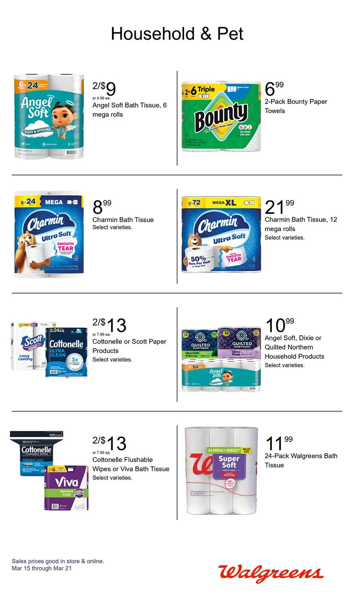 Weekly promotion Walgreens weekly ad spanning from March 15 to March 21 2026 - Page 34 for Catalogue 365