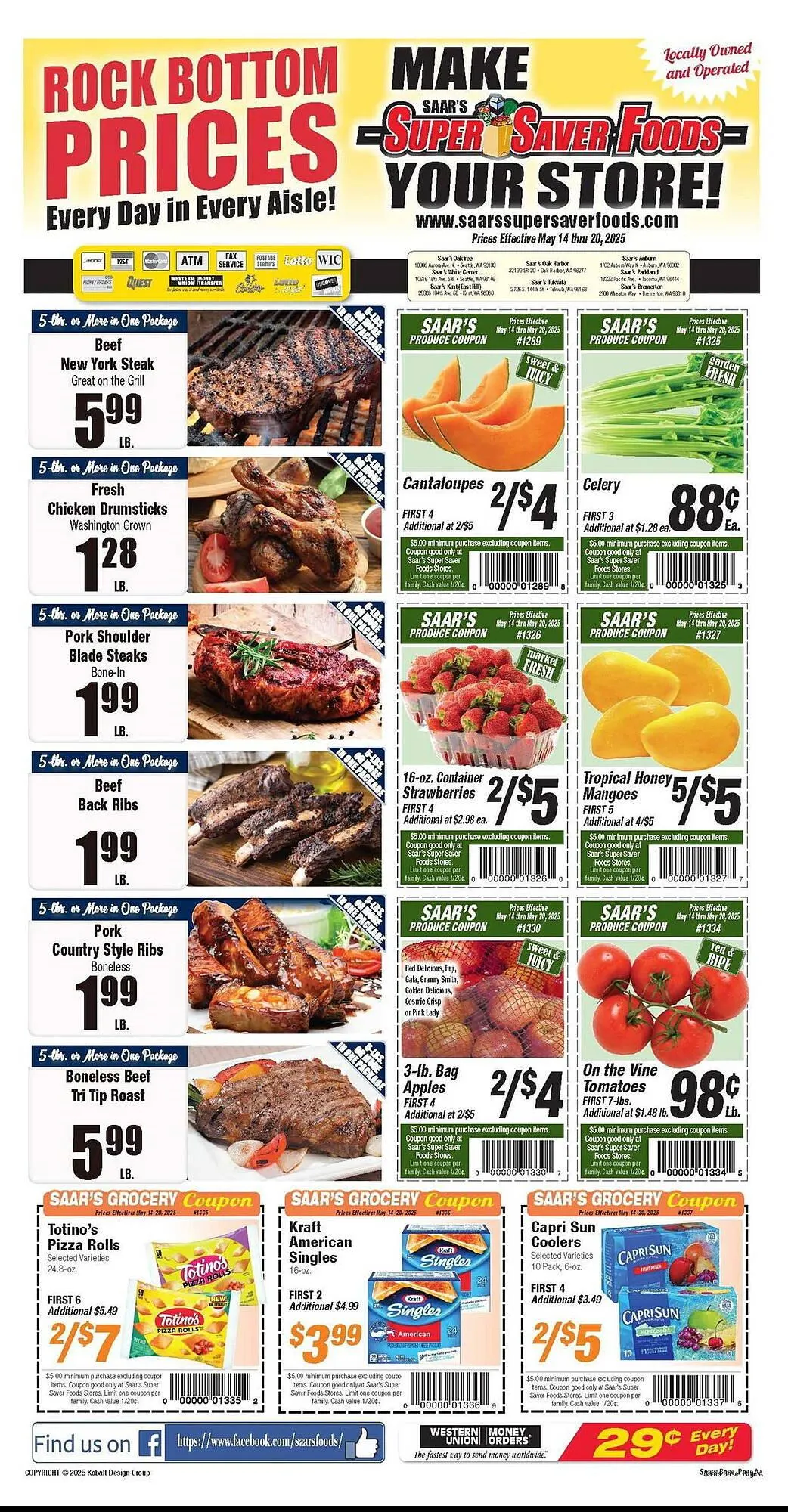 Weekly ad Super Saver Weekly Ad from May 14 to May 20 2025 - Page 1