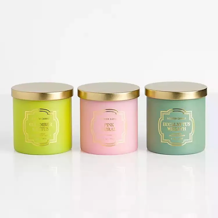 Pink Coral Assorted 3-pc. Candle Set