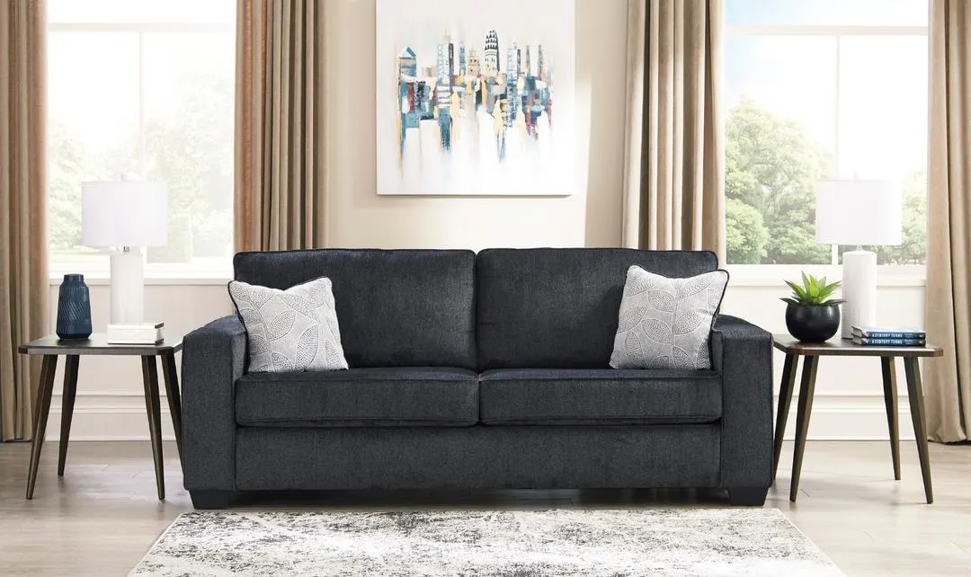 Modern Heritage Altari 3-Seater Fabric Sofa With Track Arms