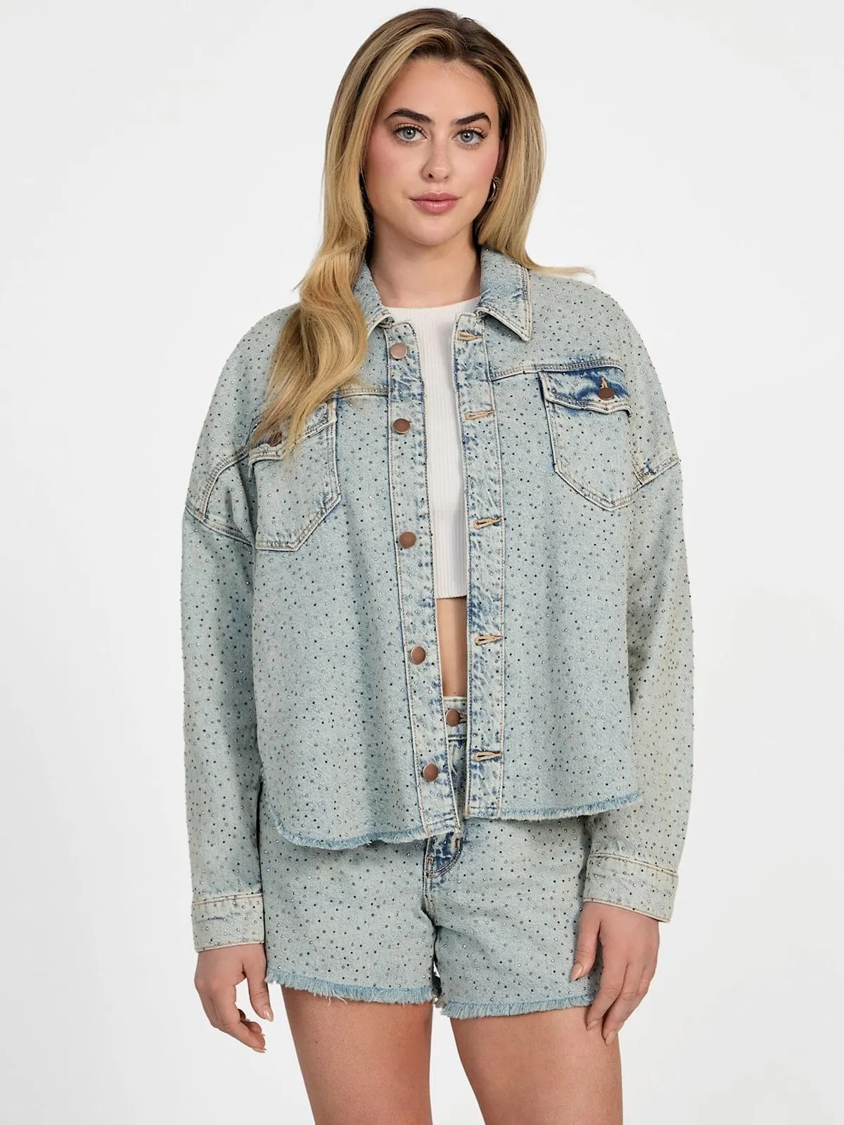 Western Denim Shacket