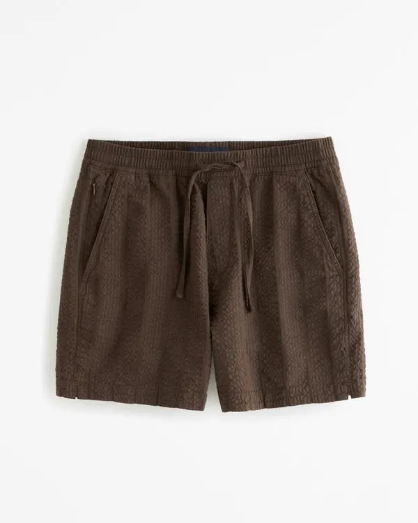 Seersucker Pull-On Short
