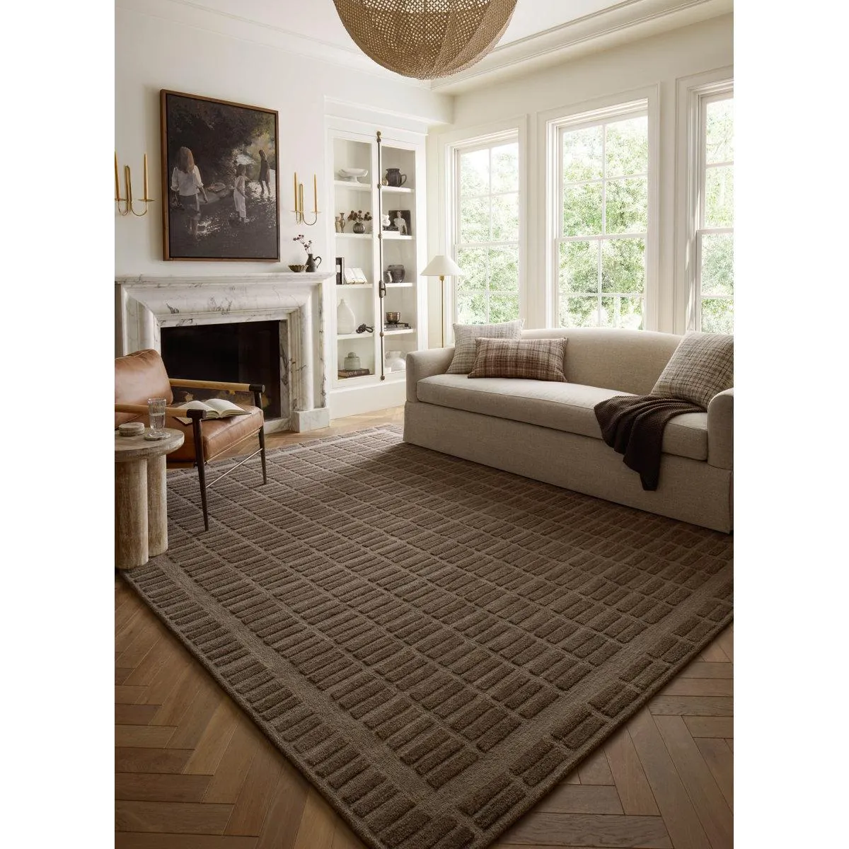 Chris Loves Julia x Loloi Bradley Cocoa / Cocoa Area Rug