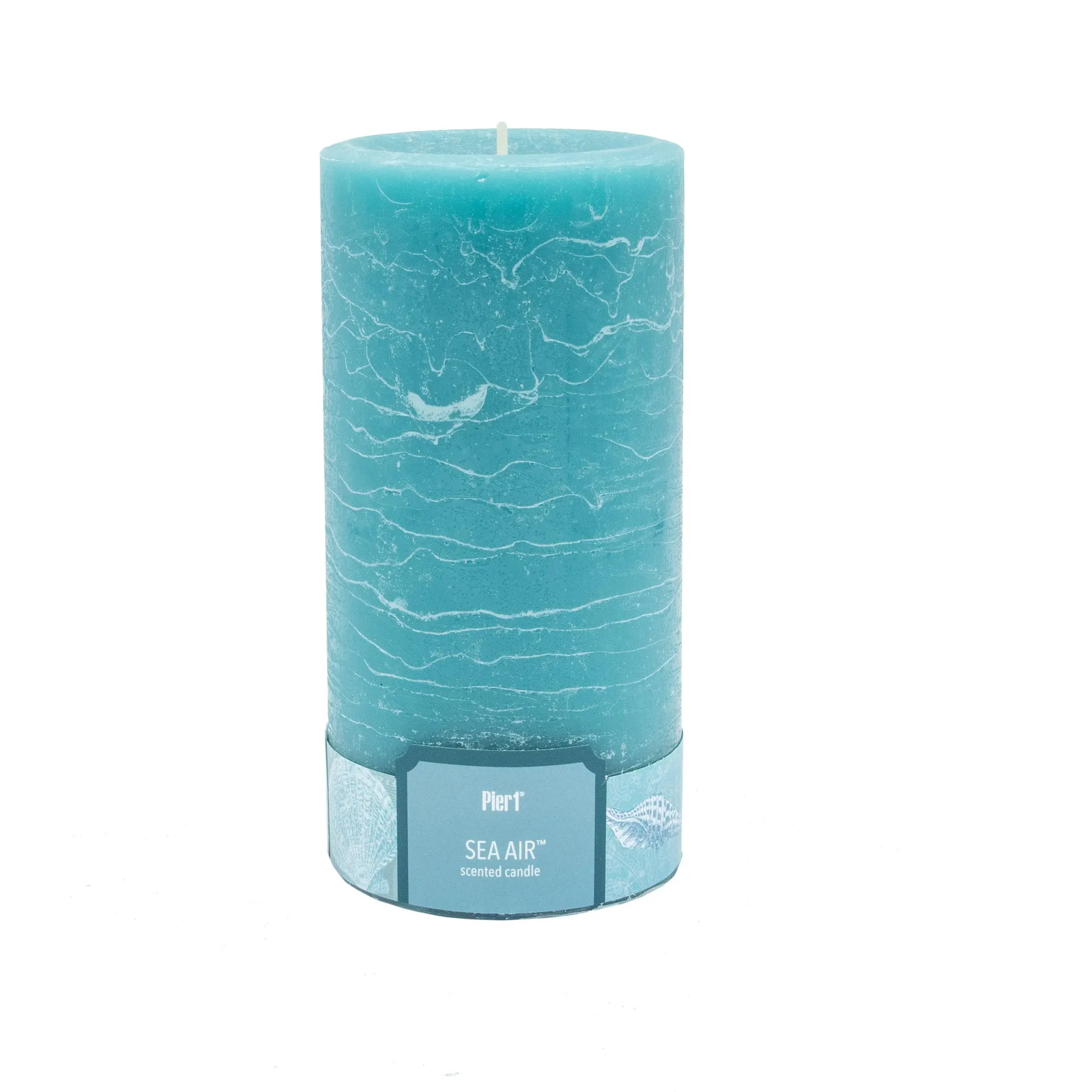 Pier 1 Sea Air 3x6 Mottled Pillar Candle