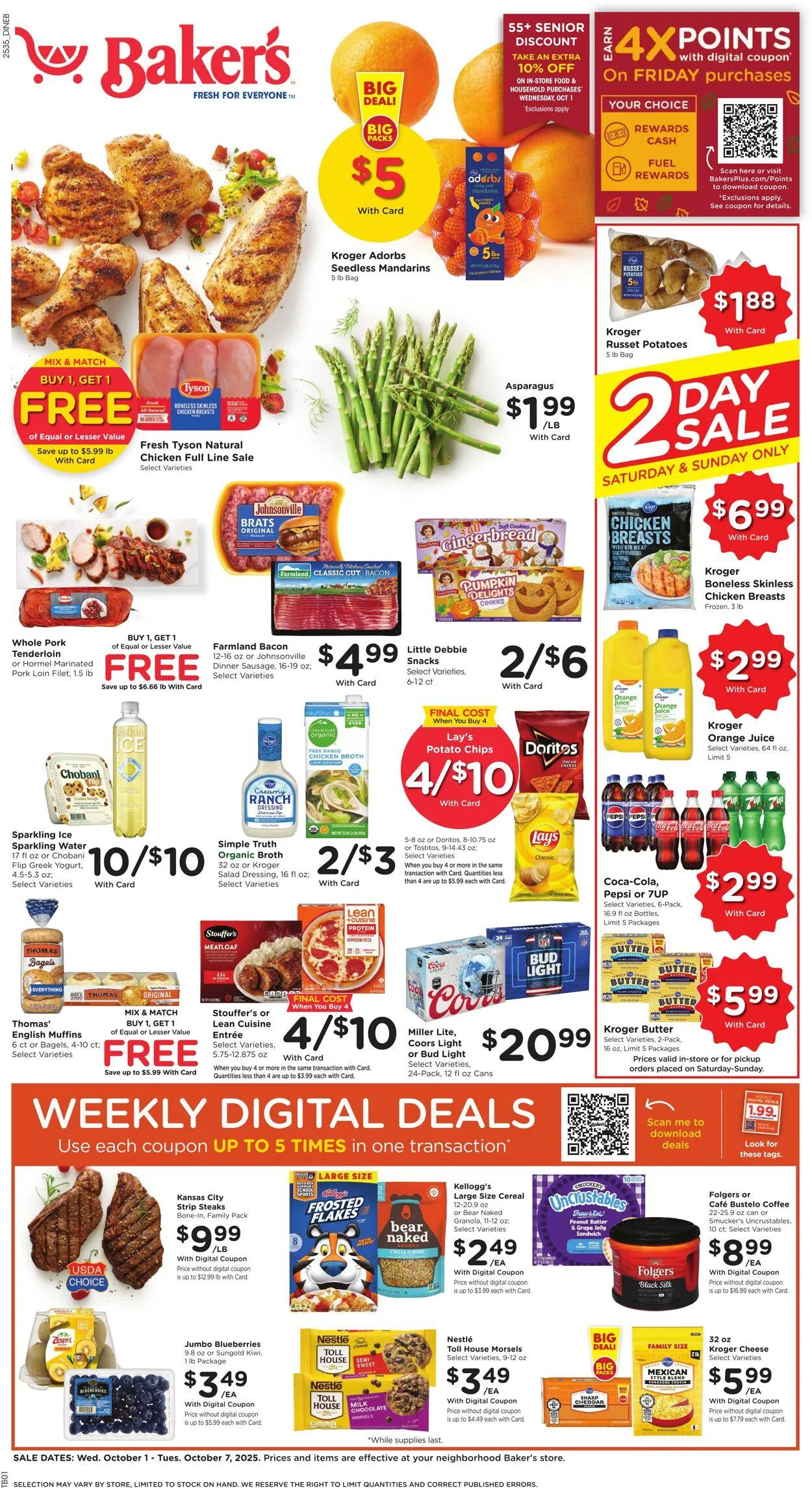 Weekly ad Baker's from October 1 to October 7 2025 - Page 1