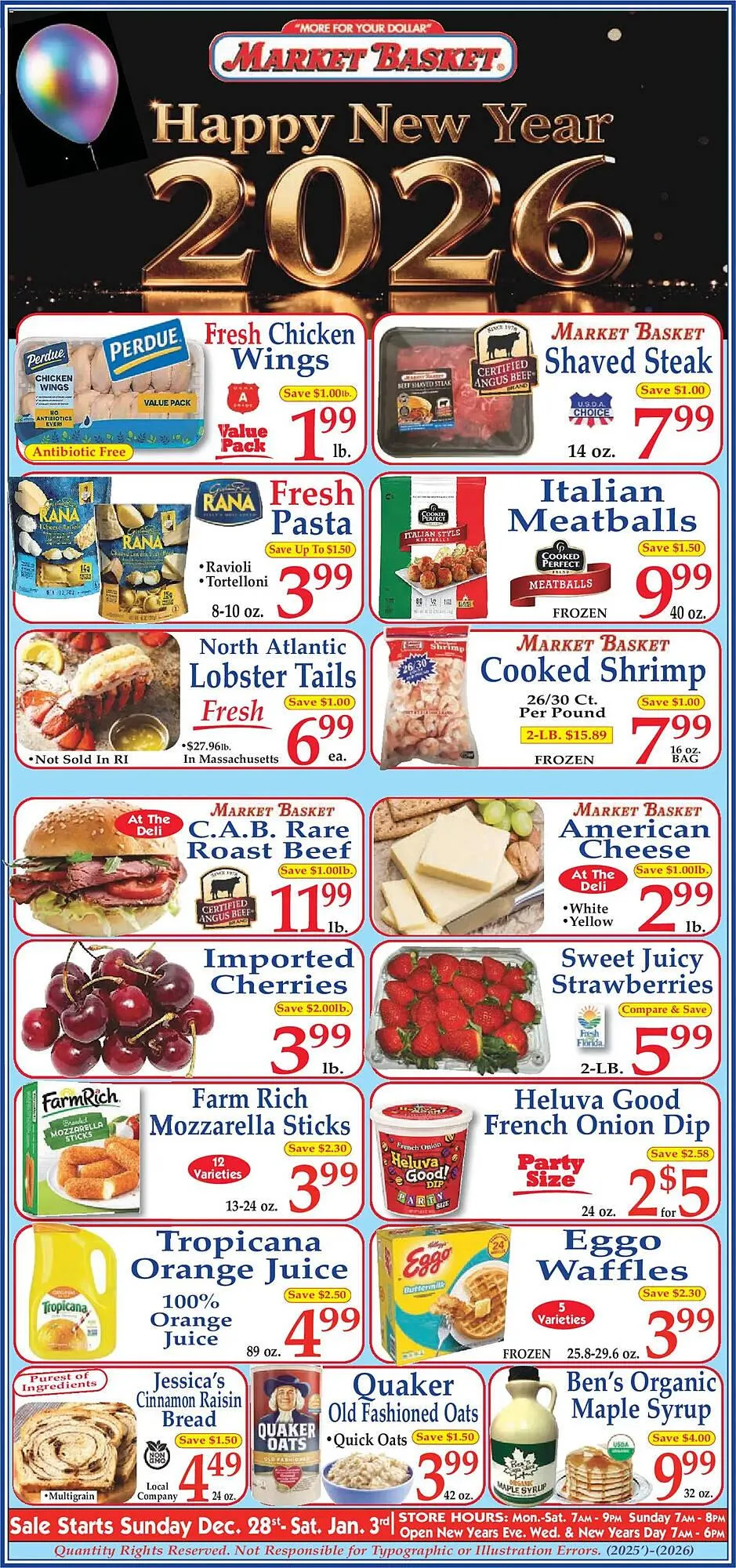 Weekly ad Market Basket weekly ad from December 28 to January 3 2026 - Page 1