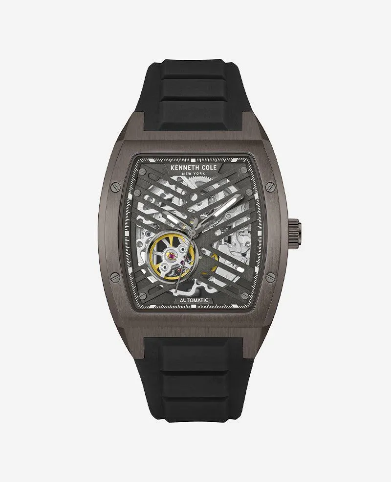 Automatic Silicone Strap Watch