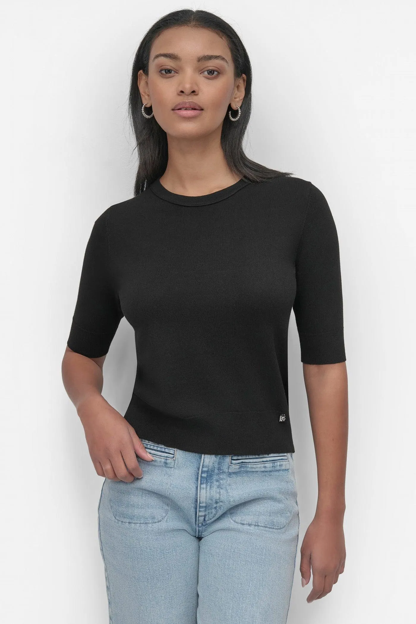 ELBOW SLEEVE CREW NECK