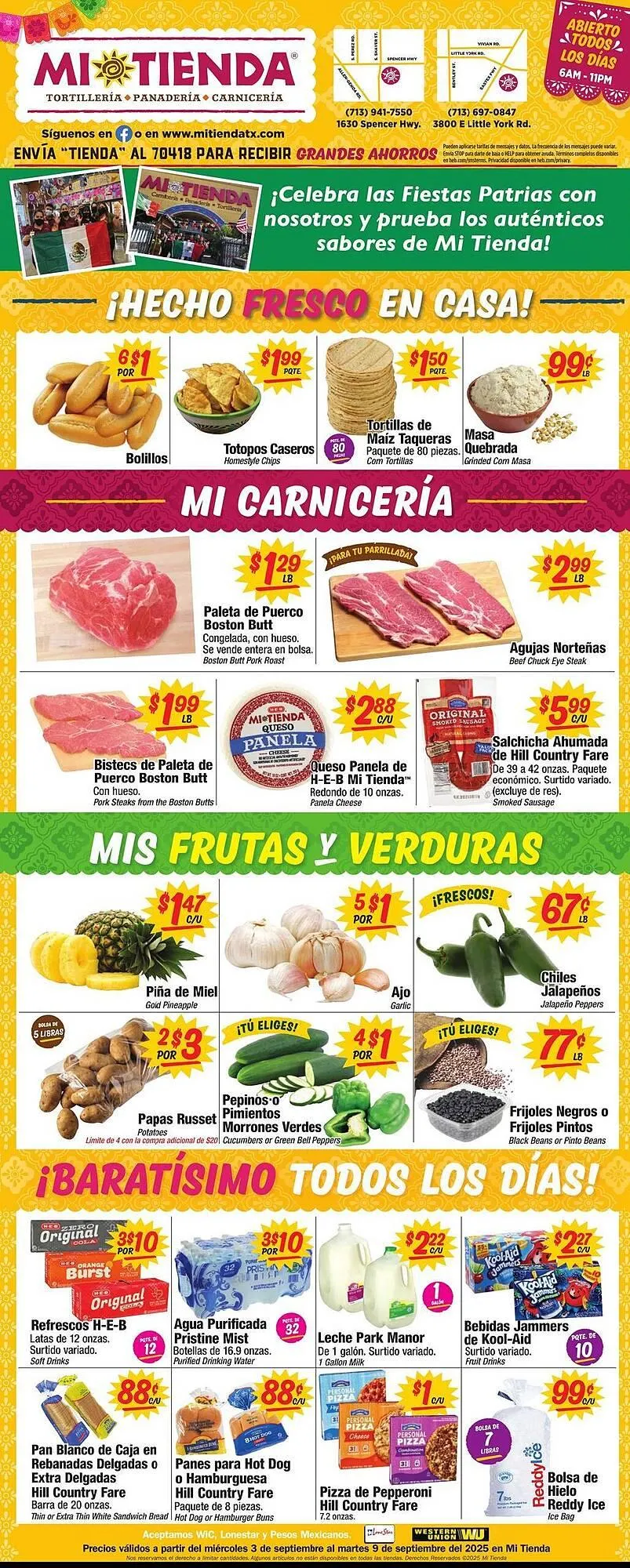 Weekly ad Mi Tienda weekly ad from September 3 to September 9 2025 - Page 1