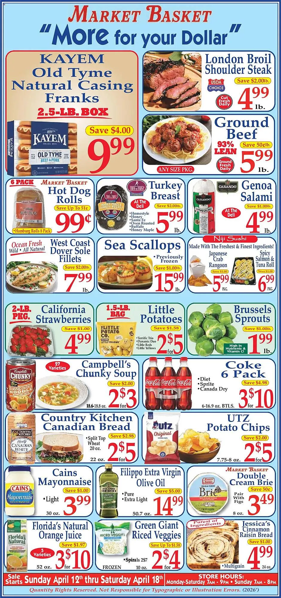 Weekly ad Market Basket weekly ad from April 12 to April 18 2026 - Page 1
