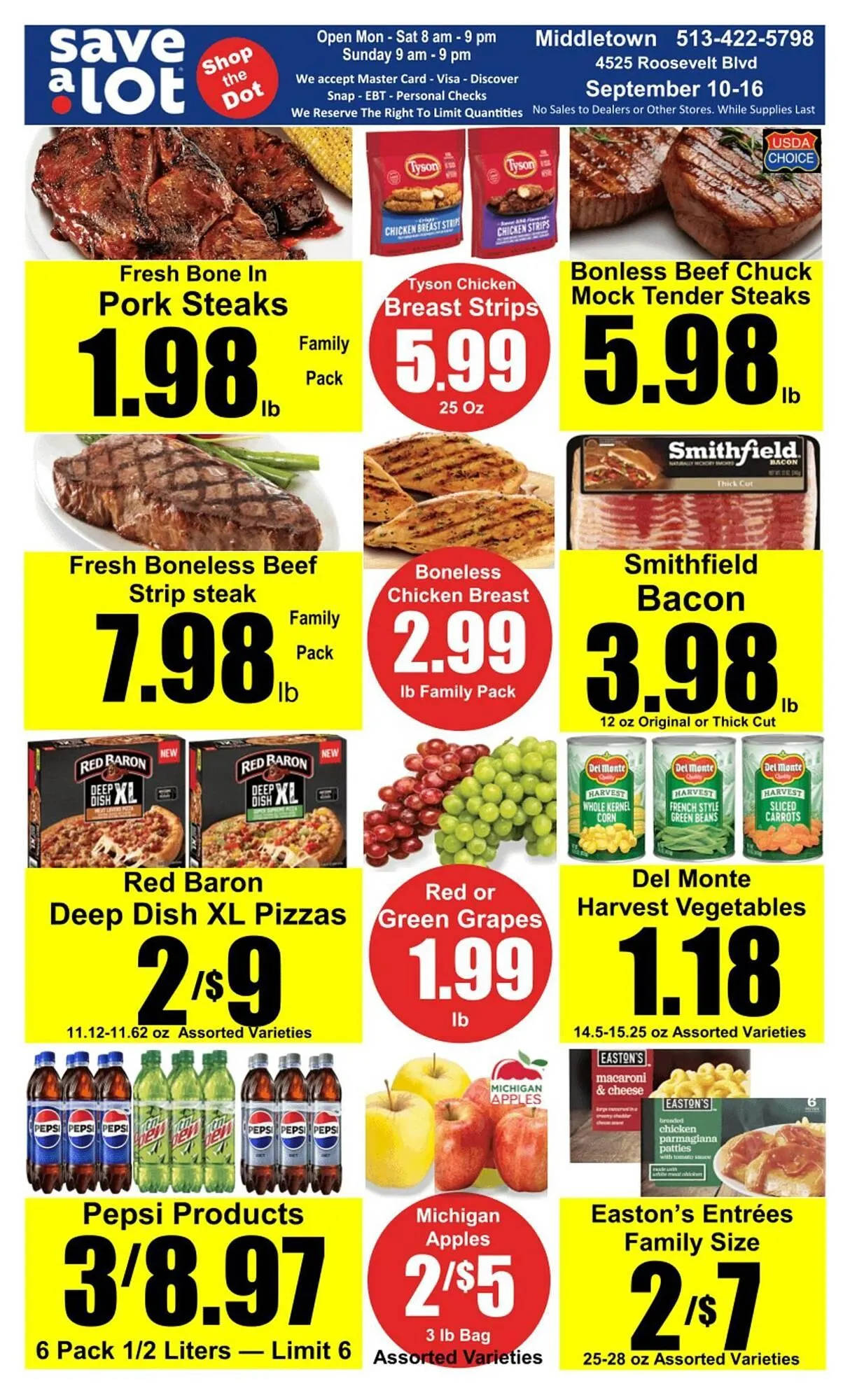 Weekly ad Save a Lot weekly ad from September 10 to September 16 2025 - Page 1