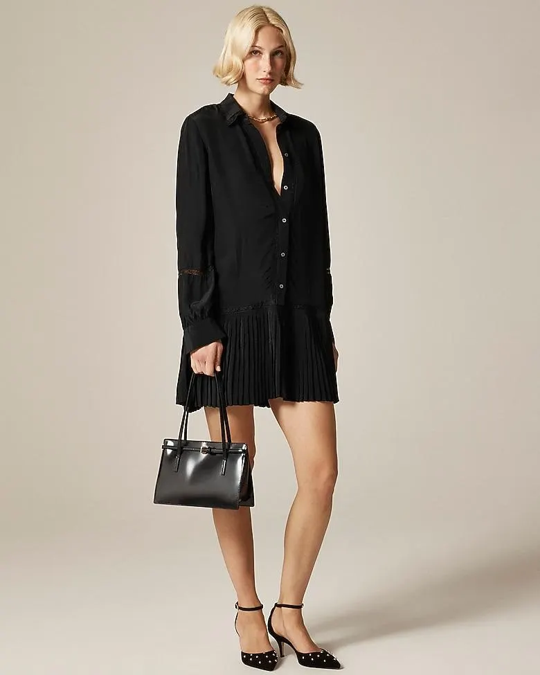 New Amelia shirt-dress in crepe de chine
