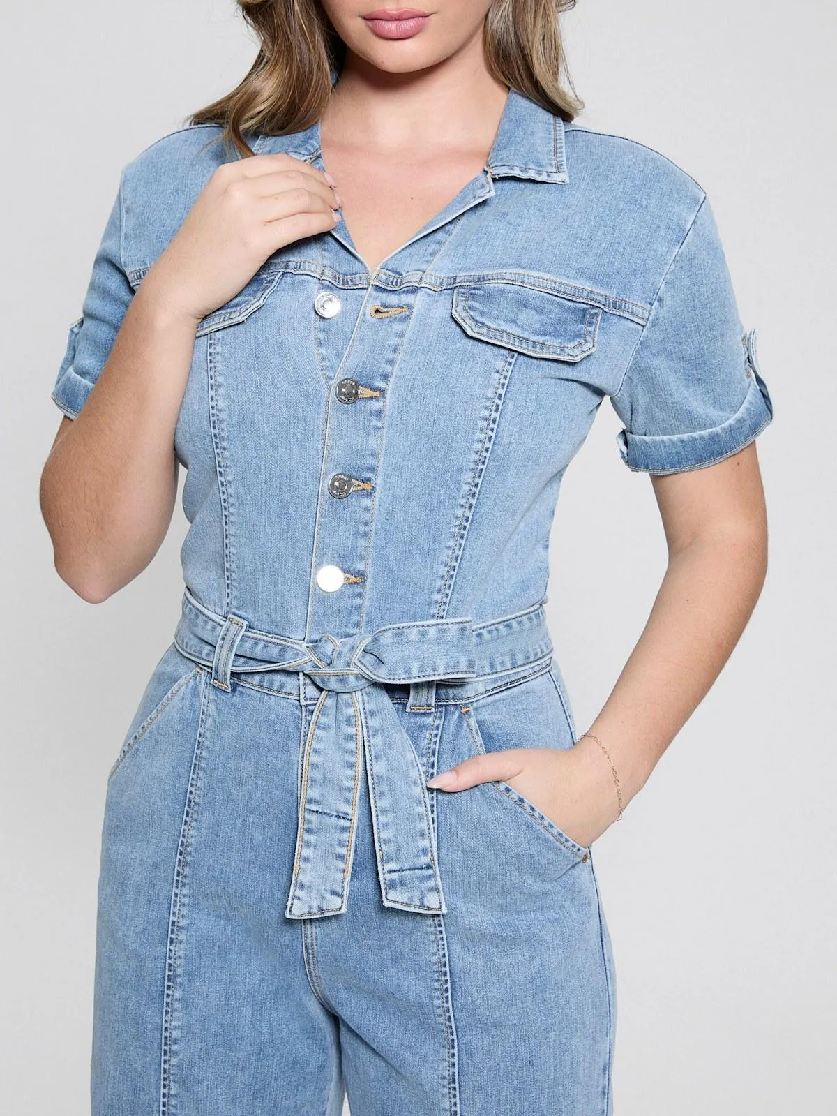 Eco Parker Denim Jumpsuit