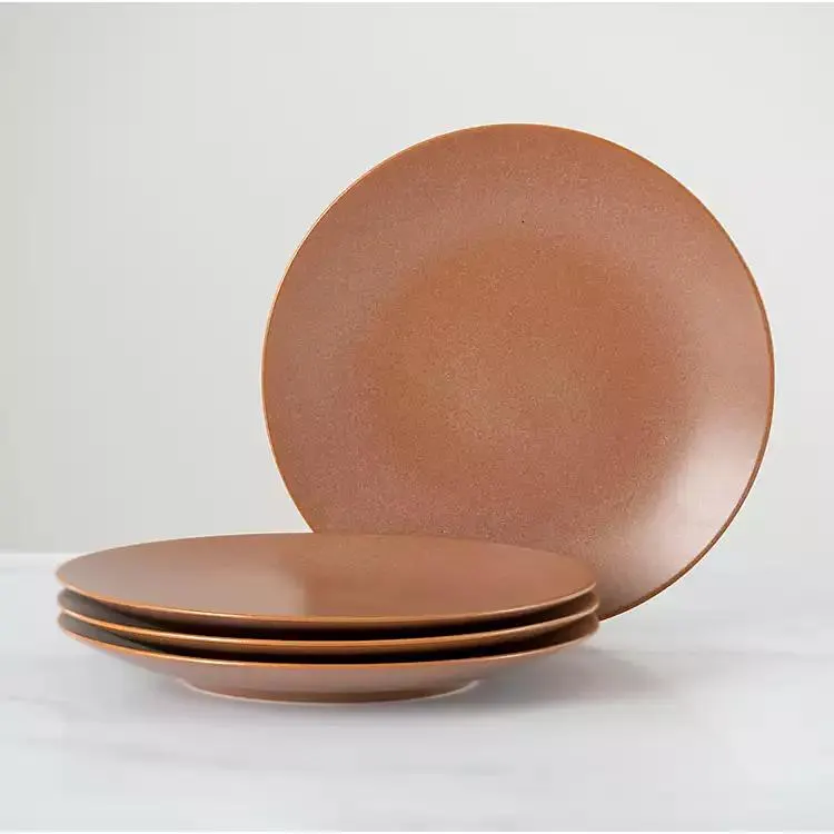 Davi Antique Rust Salad Plates, Set of 4