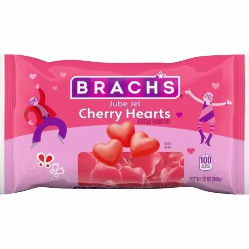 Brach's Jube Jel Cherry Hearts, 12 oz