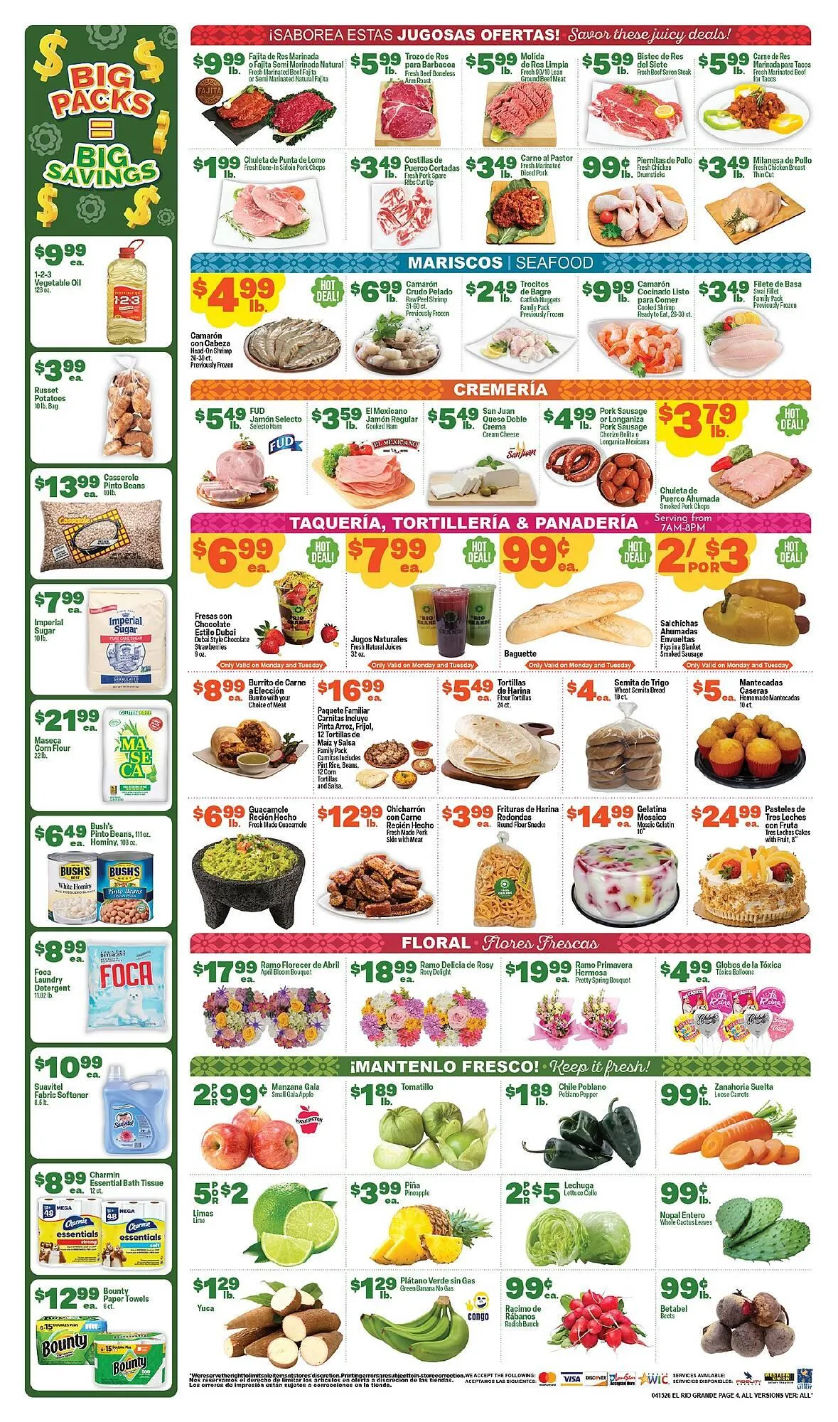 Weekly promotion El Rio Grande weekly ad spanning from April 15 to April 21 2026 - Page 3 for Catalogue 365