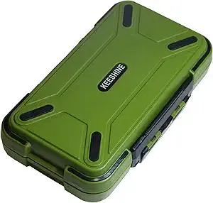 small tackle box, mini pocket portable fishing tackle box organizer, double sided plastic organizer box, travel storage containers for vest casting fly fishing