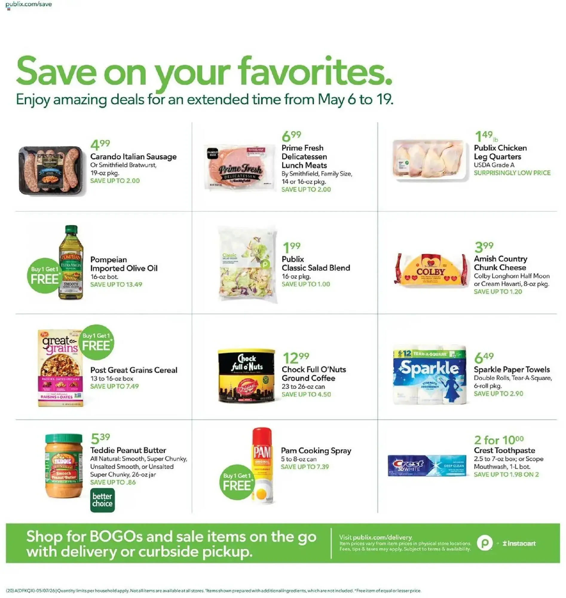 Weekly promotion Publix weekly ad spanning from May 6 to May 13 2026 - Page 20 for Catalogue 365