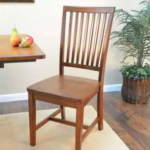 Schoolhouse Antiqued Hardwood Slat Back Chair