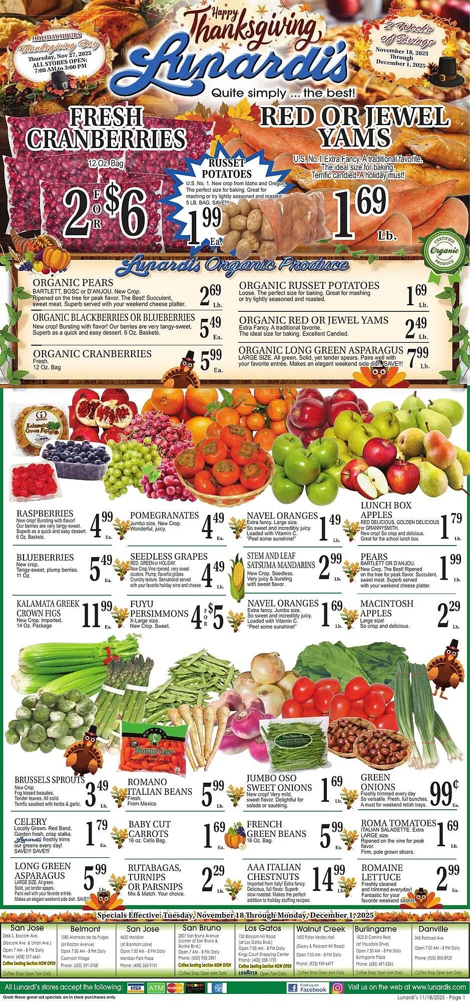 Weekly ad Lunardis weekly ad from November 21 to December 1 2025 - Page 1