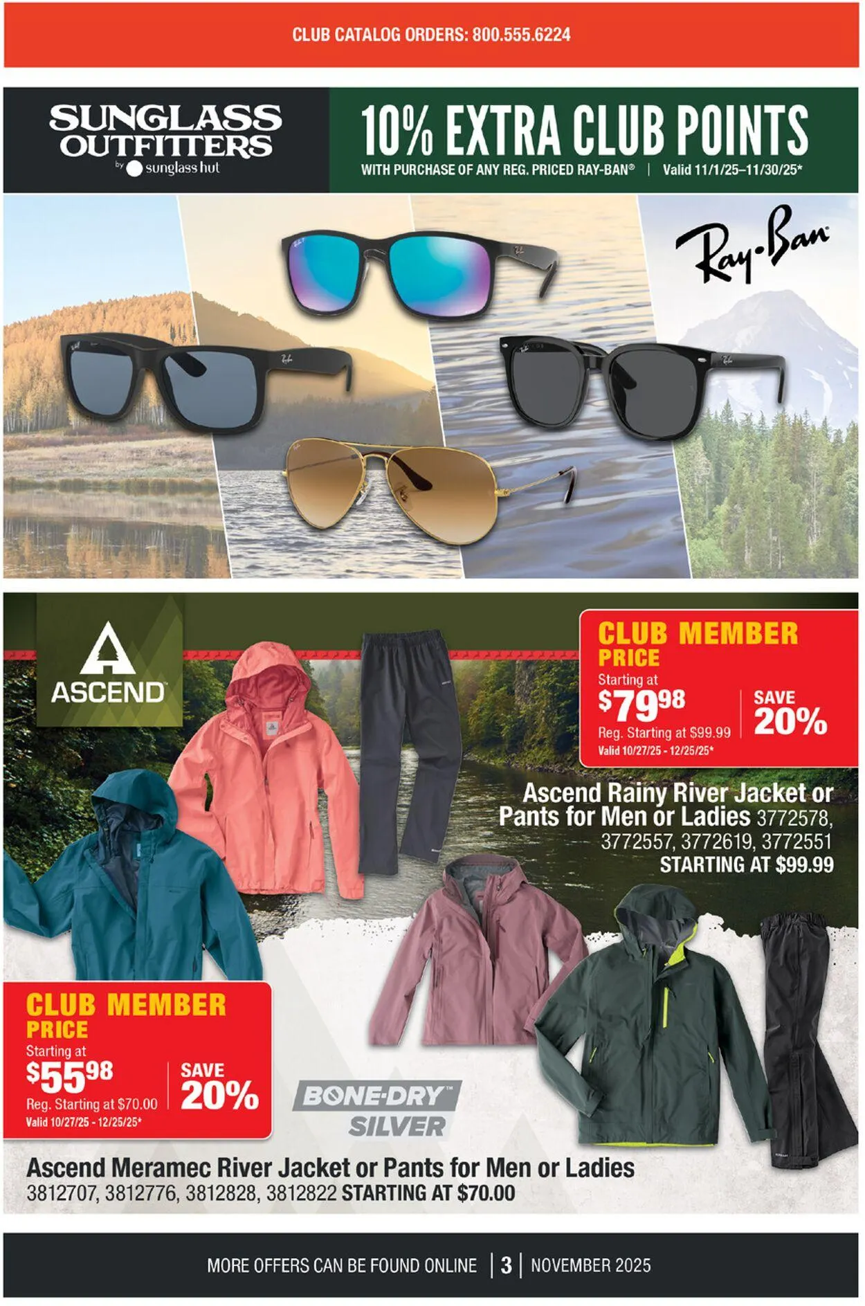 Weekly promotion Bass Pro Current weekly ad spanning from November 1 to November 30 2025 - Page 3 for Catalogue 365