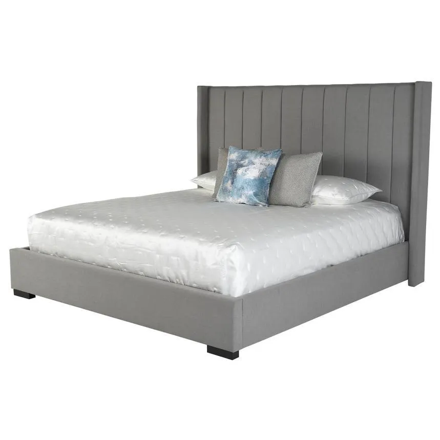 Gray Palace King Platform Bed