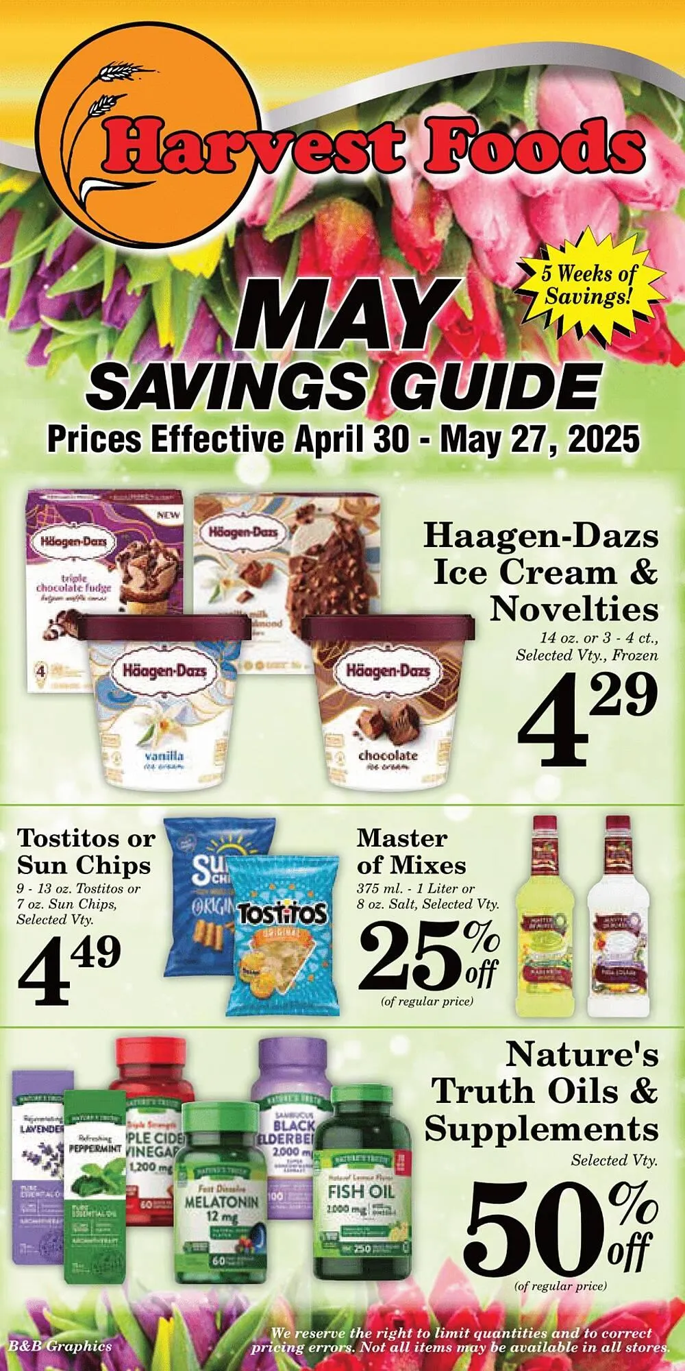 Weekly ad Harvest Foods ad from April 30 to May 27 2025 - Page 33