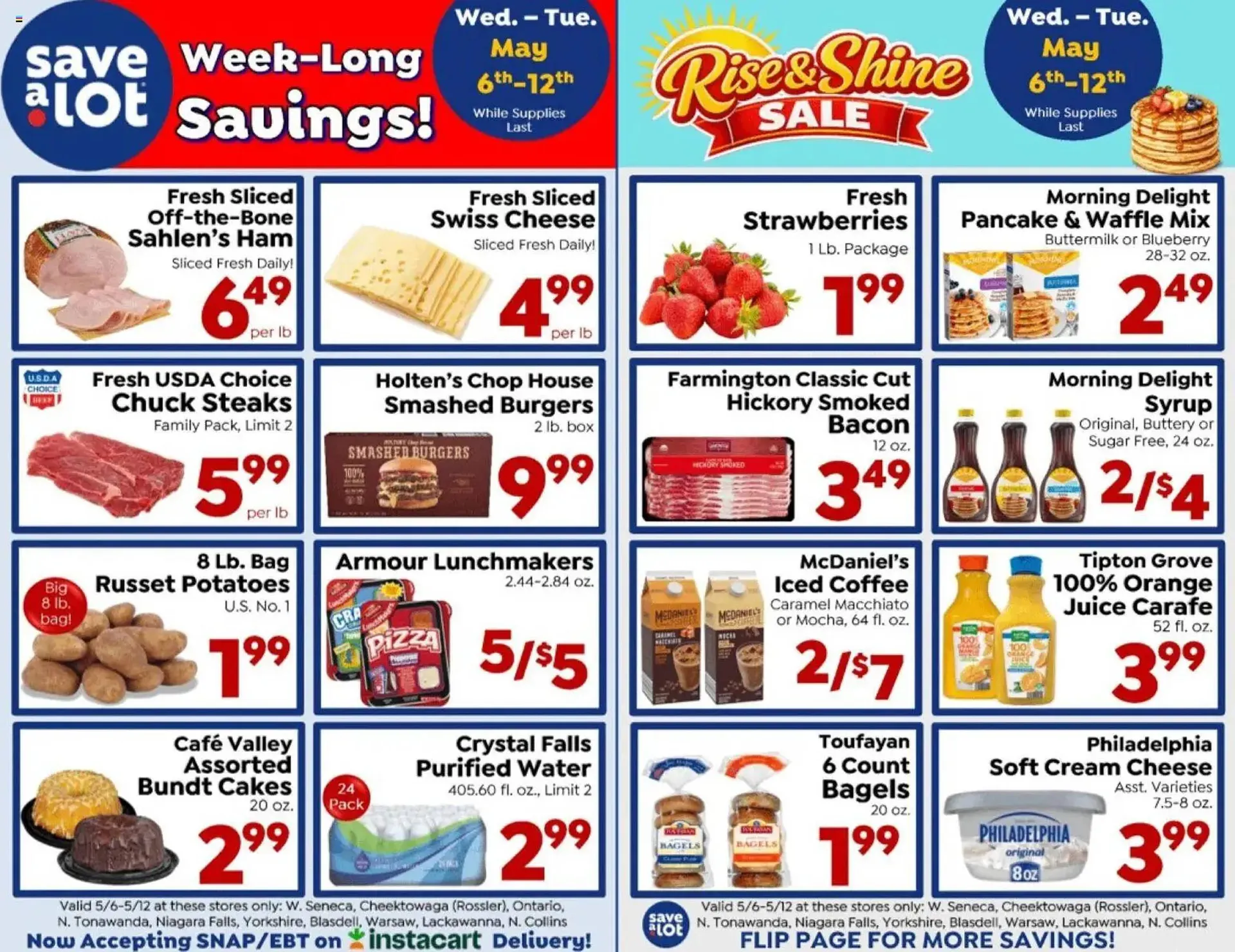 Weekly promotion Save a Lot weekly ad spanning from May 6 to May 13 2026 - Page 1 for Catalogue 365